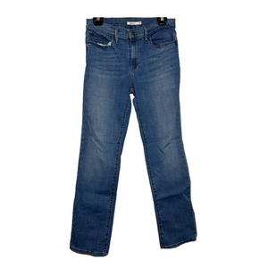 Women’s Levi’s Jeans, Slimming Straight, Size 30, Blue